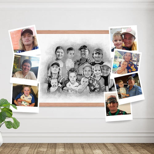 Crafting Timeless Memories: Combining Photos into a Custom Family Portrait