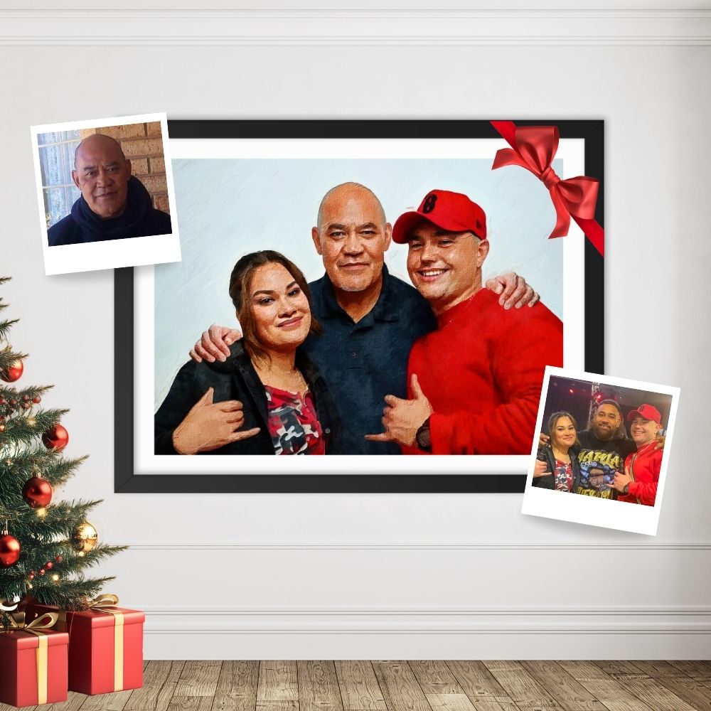 Transform Everyday Photos into Heartfelt Holiday Family Portrait Gifts