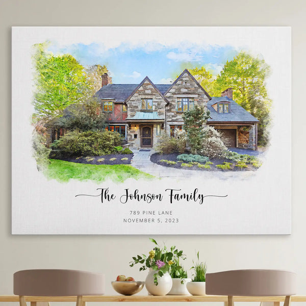 Hand Painted House Painting-Custopm Oil Painting from Photo-Original Oil Portrait on discount Canvas-Personalized House Portrait-Landscape Portraits