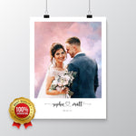 Load image into Gallery viewer, Custom Newly Married Anniversary Wedding Couple Portrait
