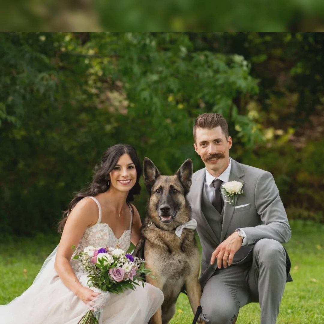 Custom Newly Married Anniversary Wedding Couple Portrait