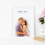 Load image into Gallery viewer, Custom Engagement Anniversary Couple Portrait
