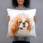 Load image into Gallery viewer, Custom Pet Portrait Pillow
